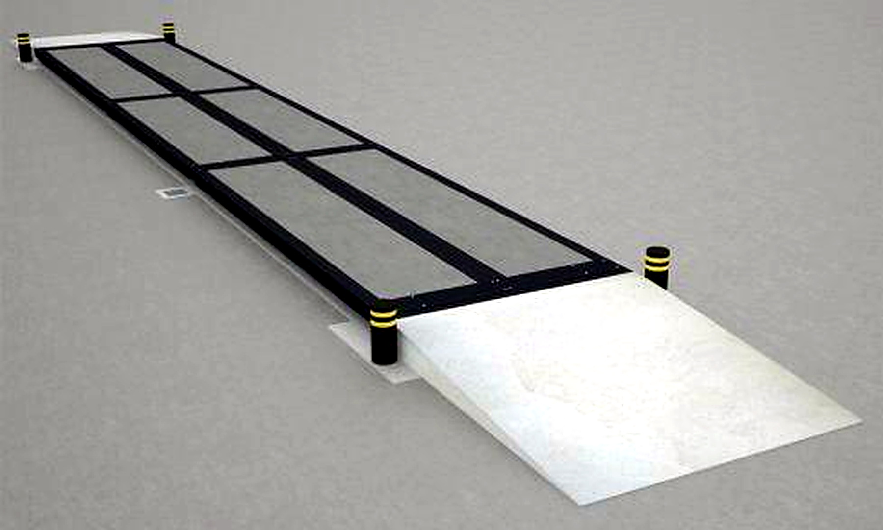 Pont-bascule modulaire avec rampes d’accès