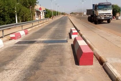 Pèse-essieux routier en service