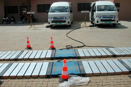 Connectique de pèse-essieux mobile
